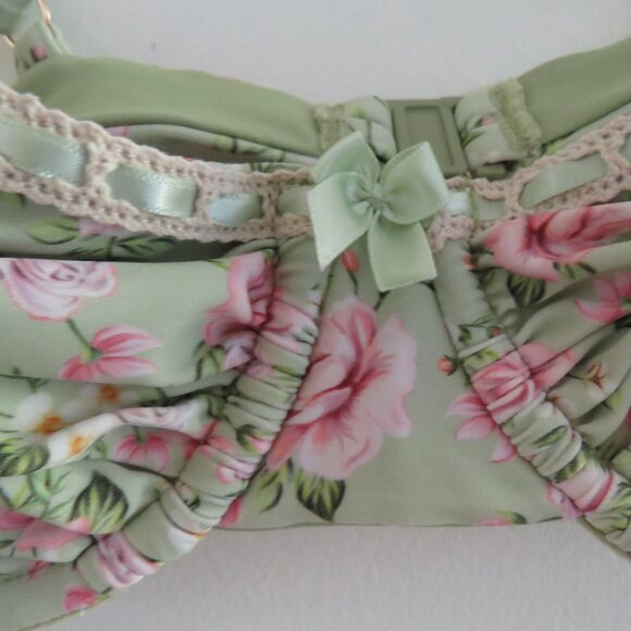 BLACKBOUGH SWIM Georgia Ruched Underwired Bikini Top in Nantucket Cottage Floral - Picture 5 of 15